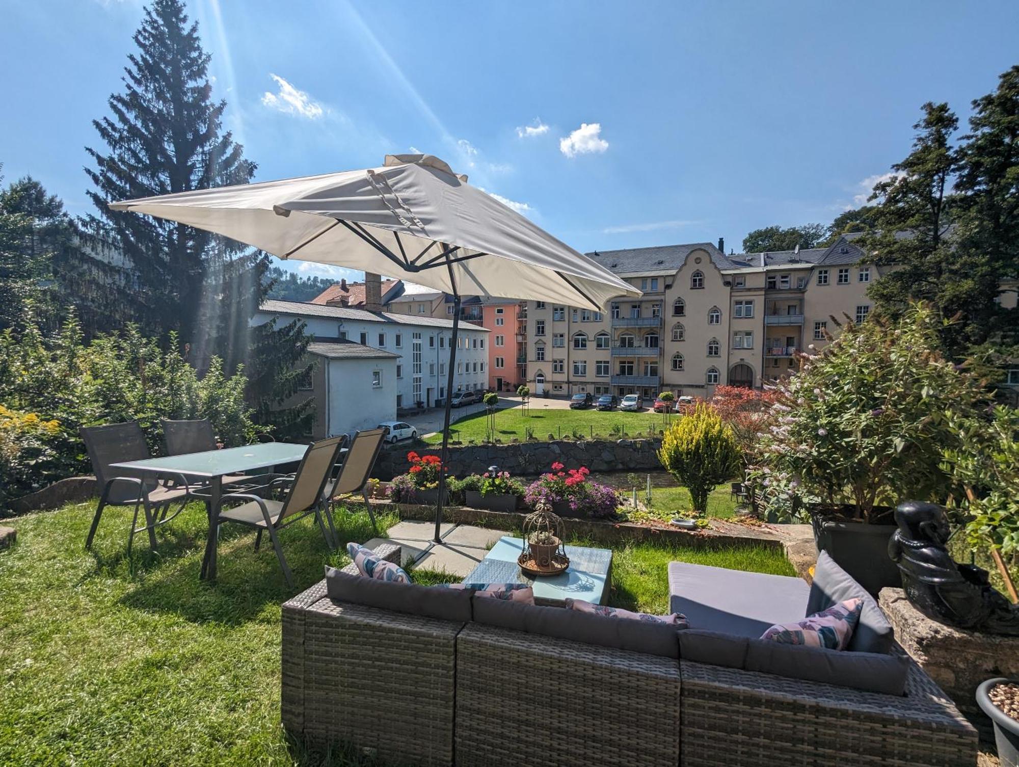 Uo2 - Urlaubsmagie - Garten, Whirlpool, Sauna Apartment เซบนิทซ์ ภายนอก รูปภาพ