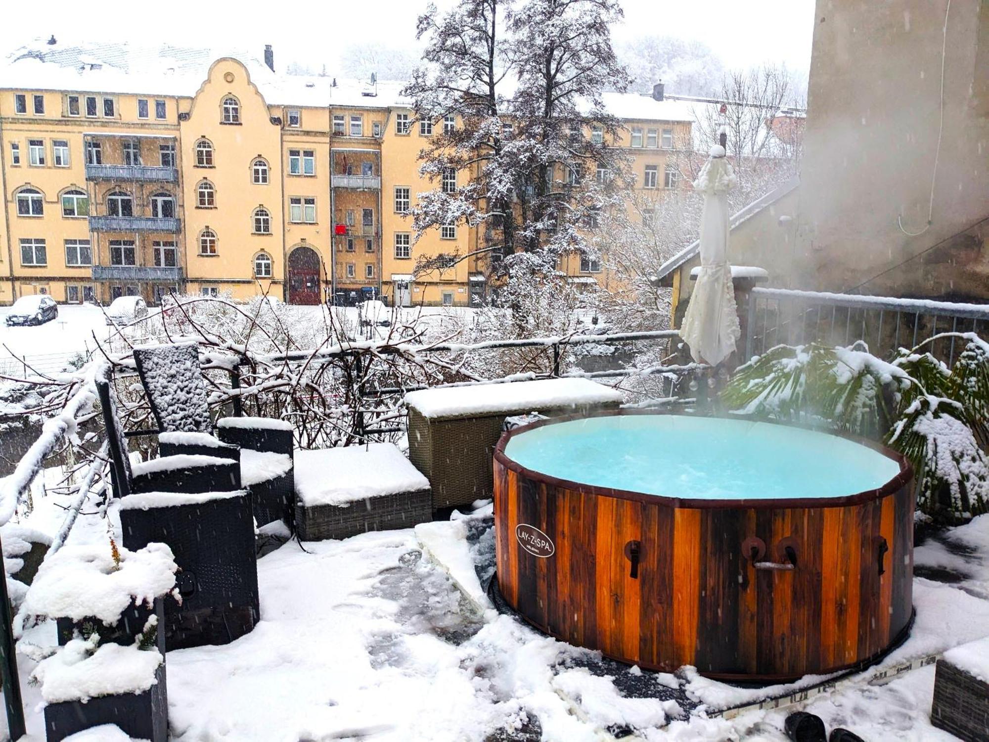 Uo2 - Urlaubsmagie - Garten, Whirlpool, Sauna Apartment เซบนิทซ์ ภายนอก รูปภาพ