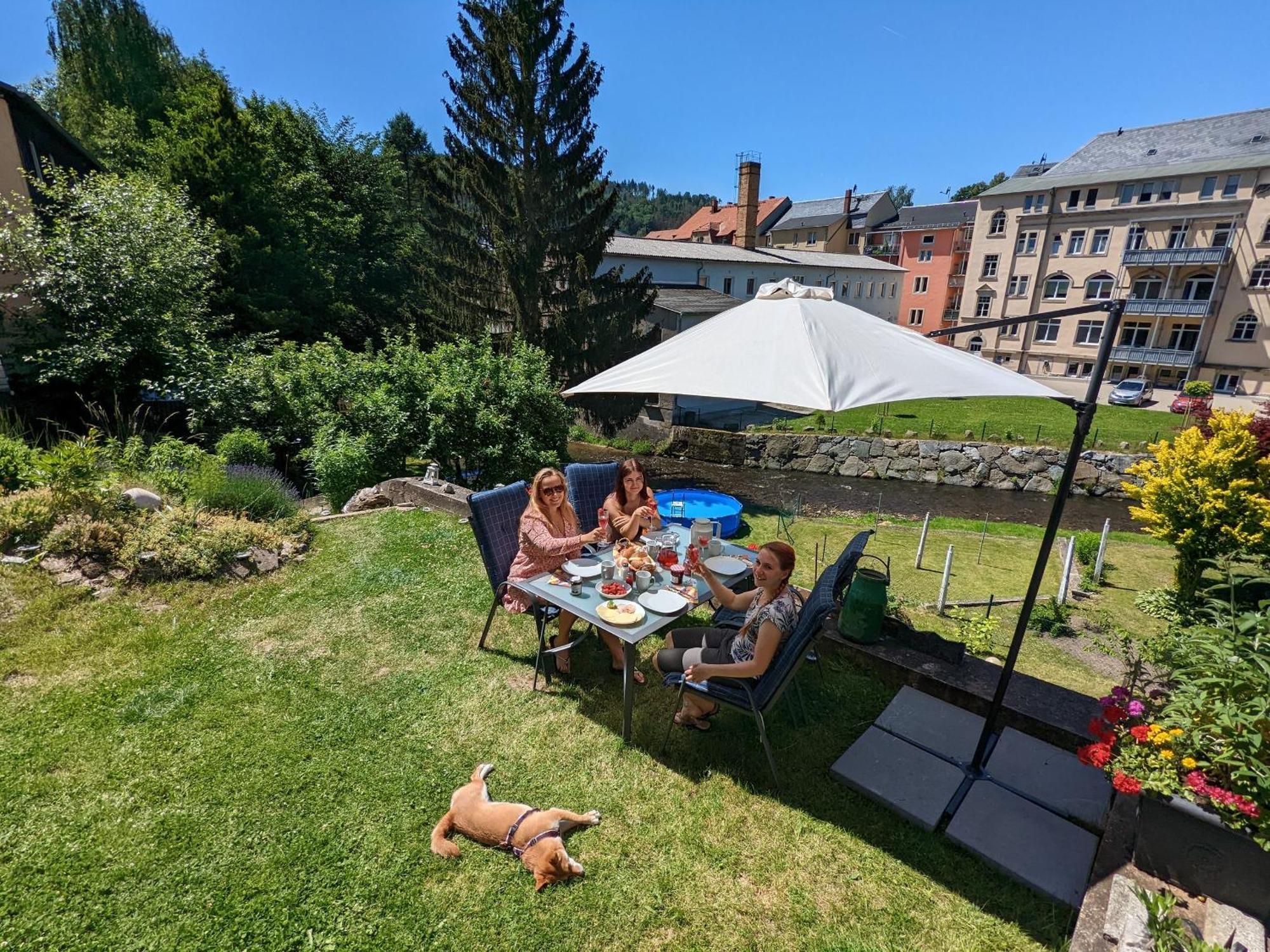 Uo2 - Urlaubsmagie - Garten, Whirlpool, Sauna Apartment เซบนิทซ์ ภายนอก รูปภาพ